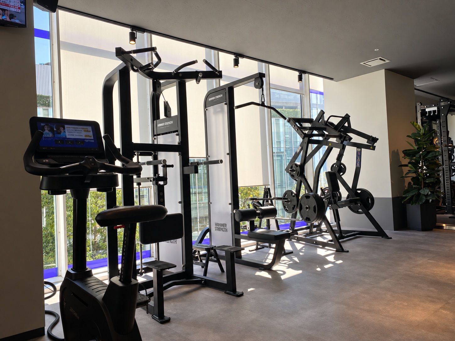 Hammer Strength machines at Anytime Fitness Akasaka Prudential Tower